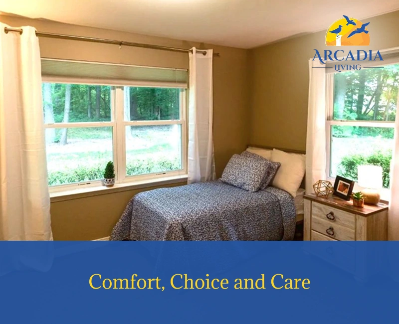 Arcadia Assisted Living home providing private and shared senior rooms in Maryland