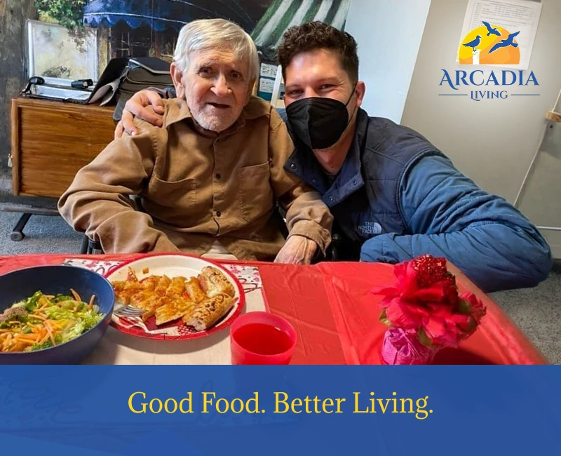 Arcadia Assisted Living senior residents enjoying nutritious meals 